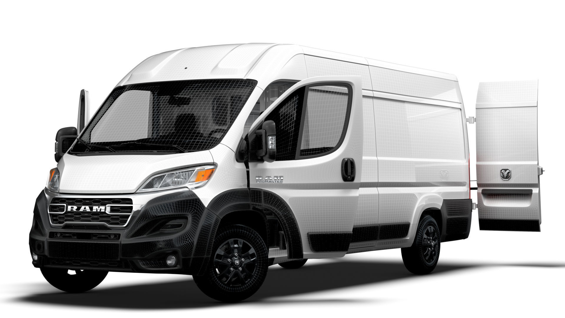 RAM Promaster Van L4H2 HQ Interior 2023 3D model_22