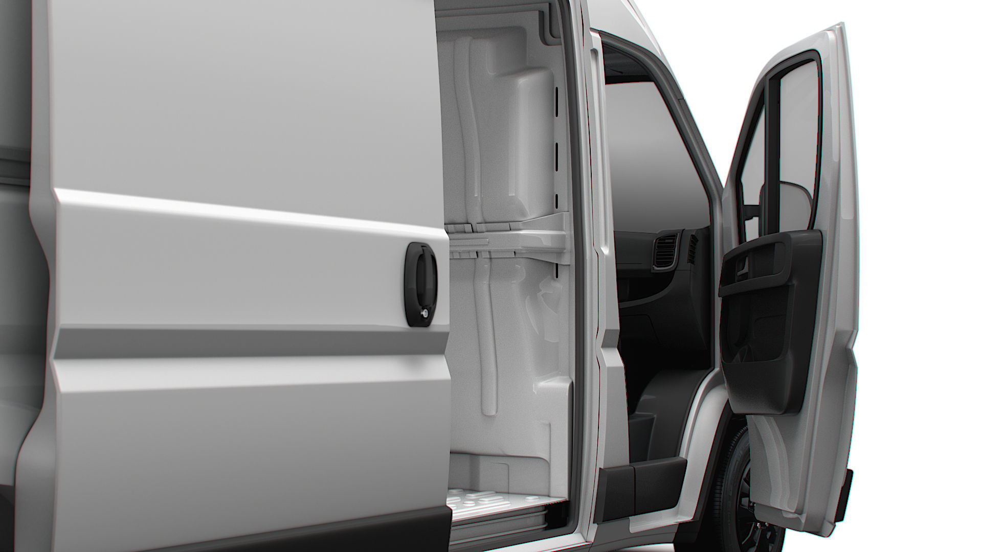 RAM Promaster Van L4H2 HQ Interior 2023 3D model_11
