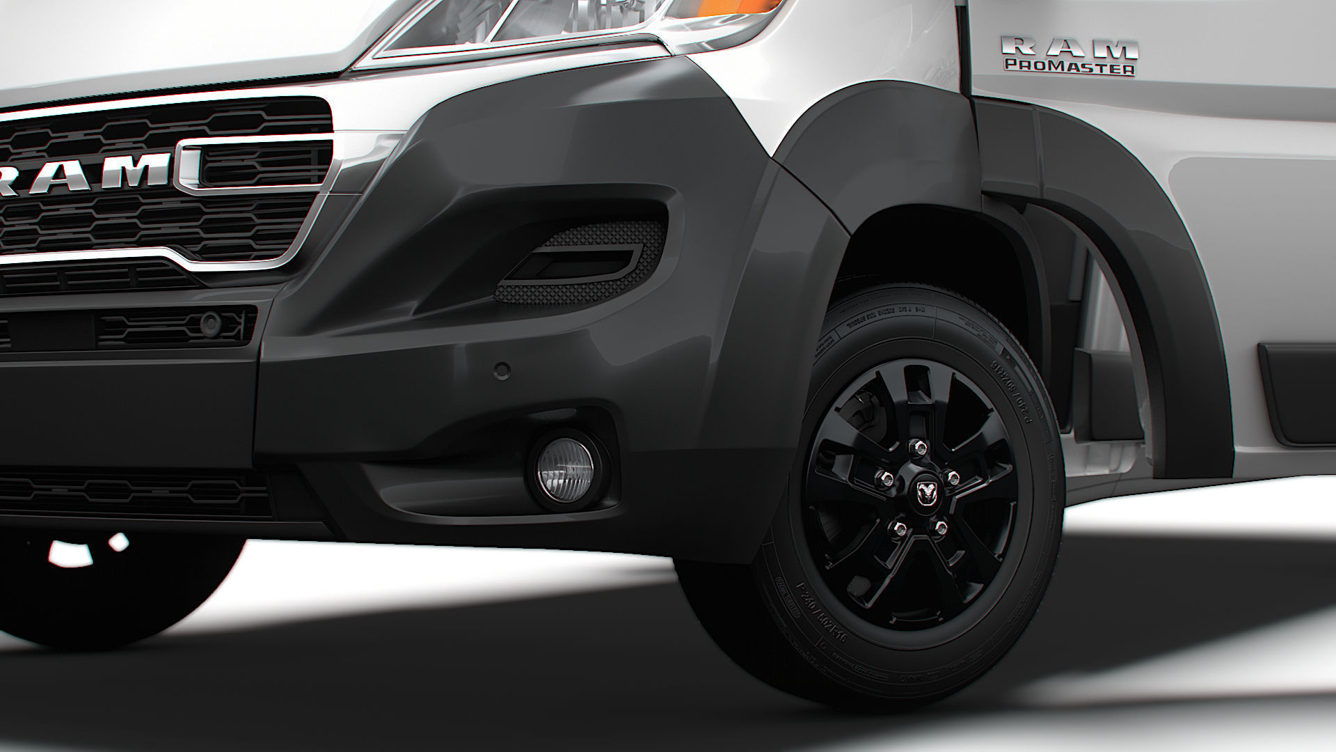 RAM Promaster Van L4H2 HQ Interior 2023 3D model_3