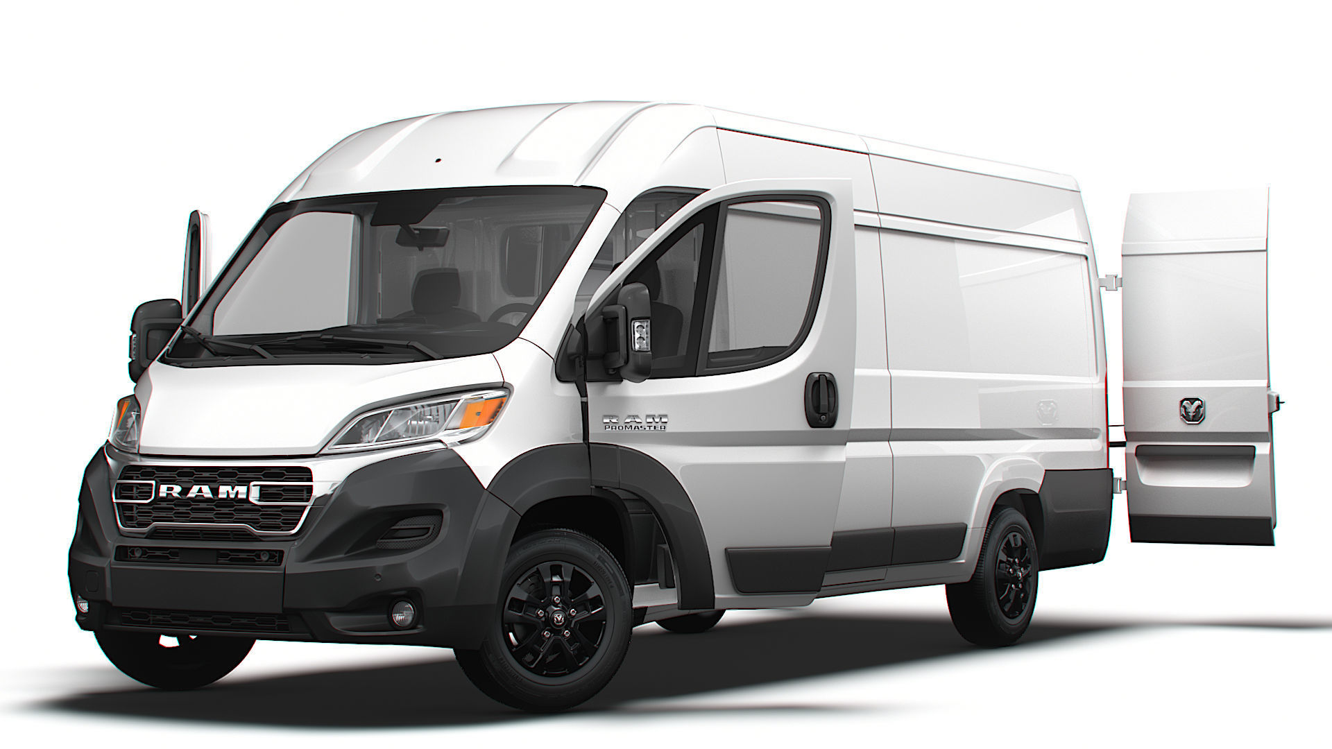 RAM Promaster Van L4H2 HQ Interior 2023 3D model_8