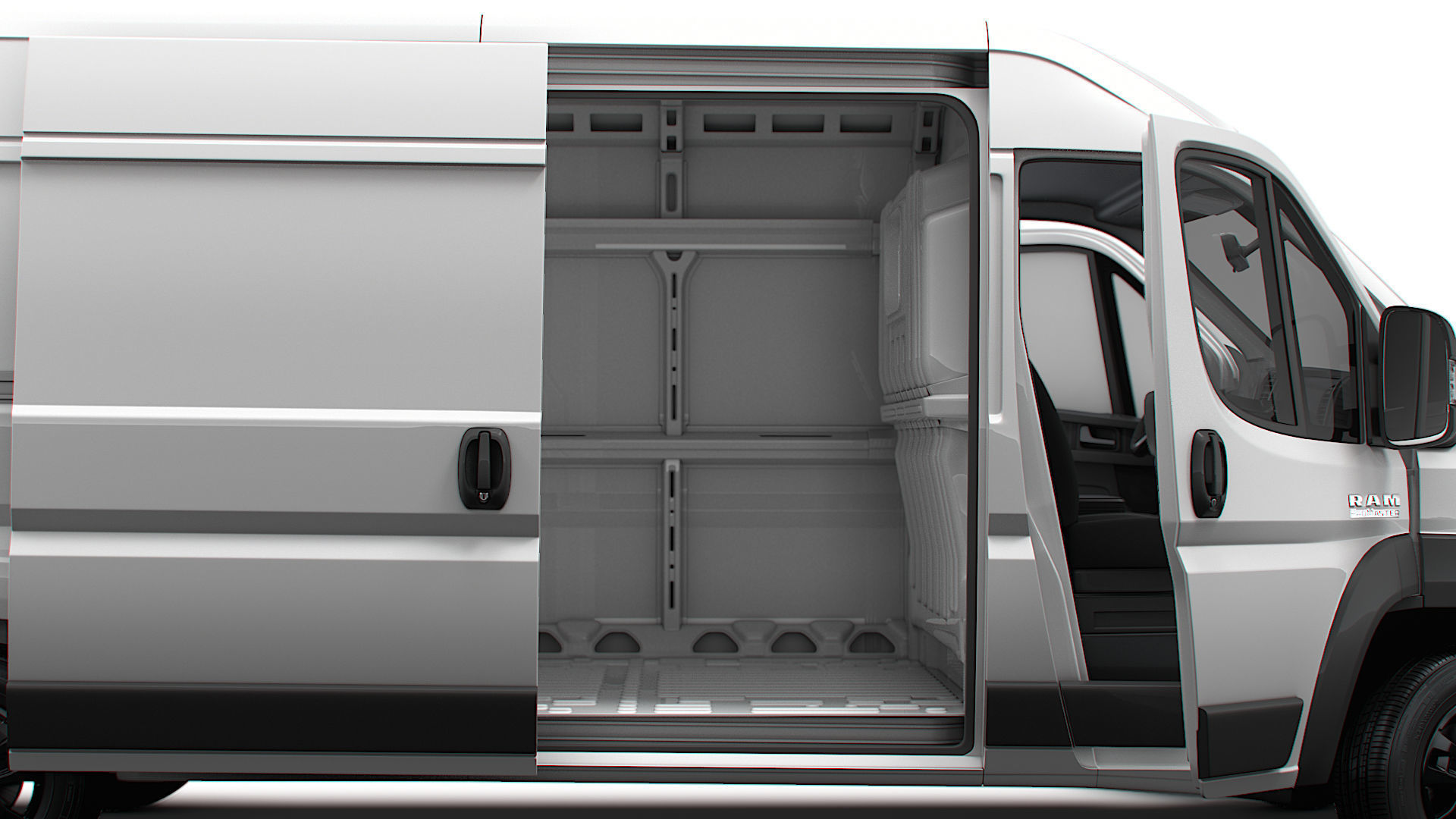 RAM Promaster Van L4H2 HQ Interior 2023 3D model_1