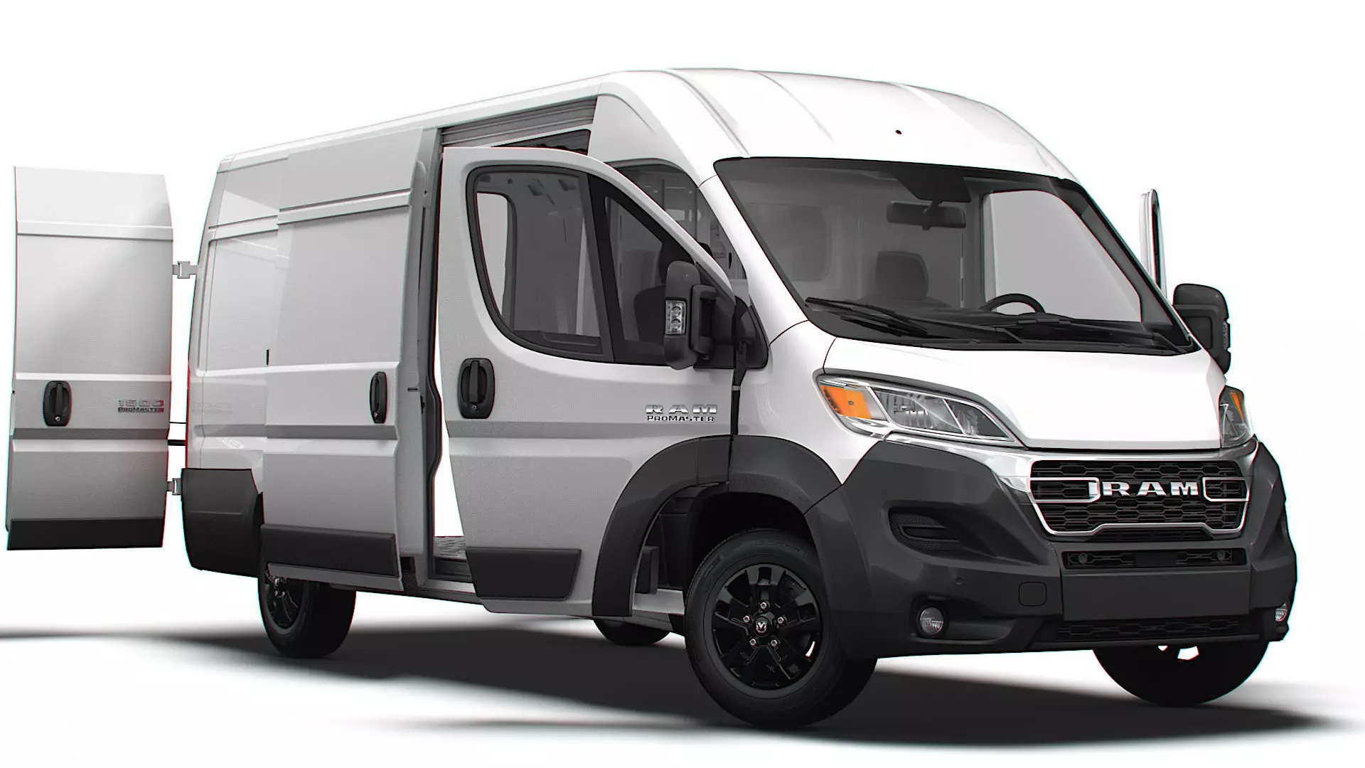 RAM Promaster Van L4H2 HQ Interior 2023 3D model_0