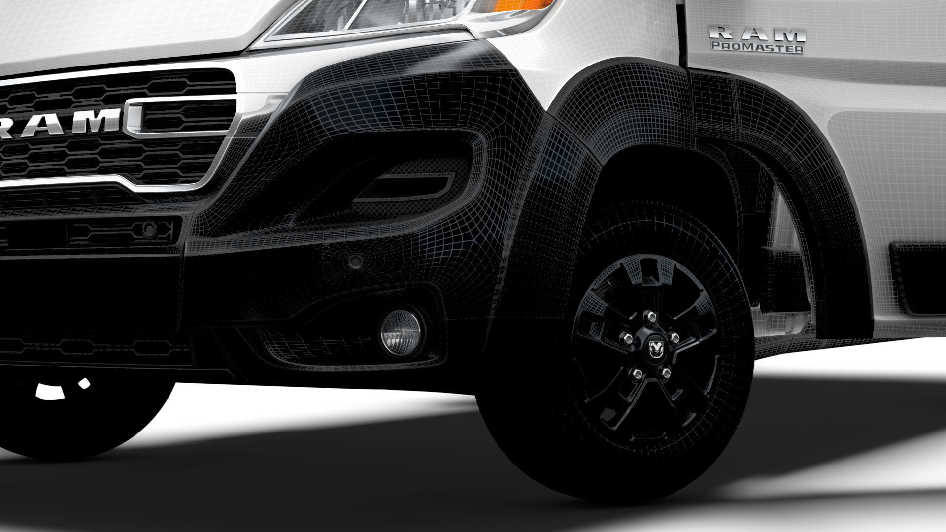 RAM Promaster Van L4H2 HQ Interior 2023 3D model_17