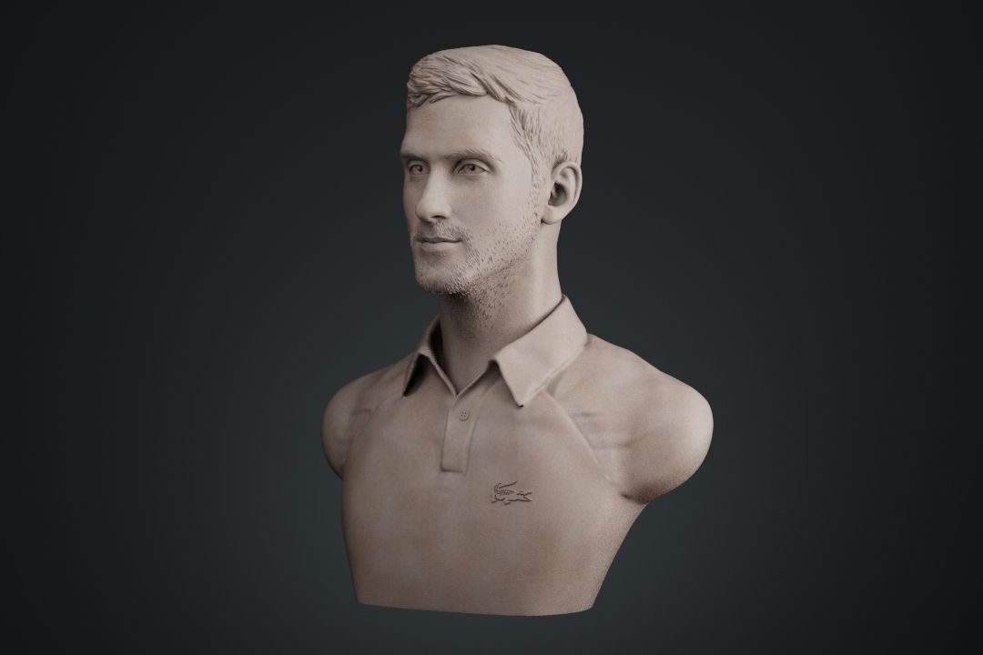 Novak Djokovic 3D print model_8