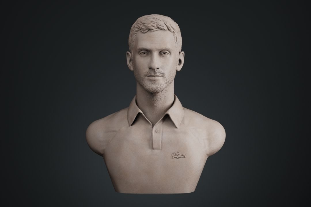 Novak Djokovic 3D print model_2