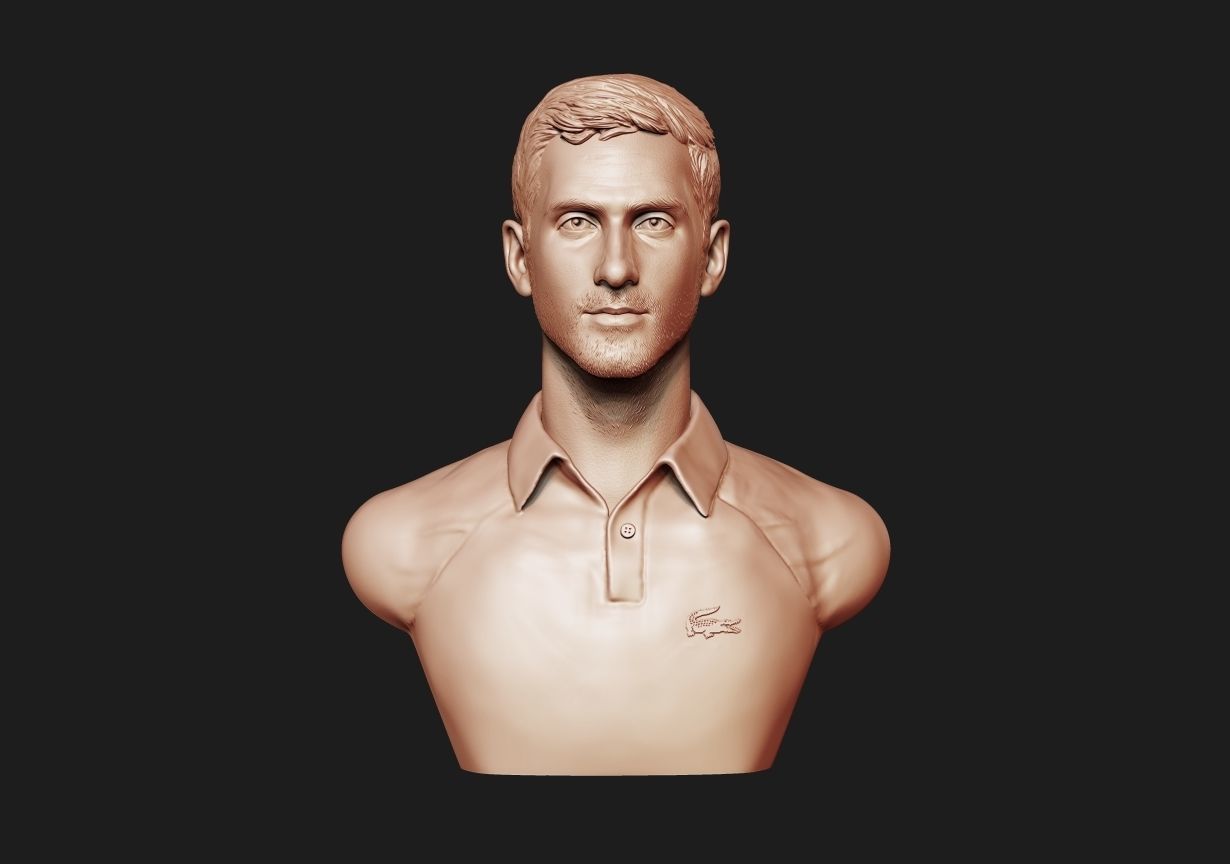 Novak Djokovic 3D print model_16