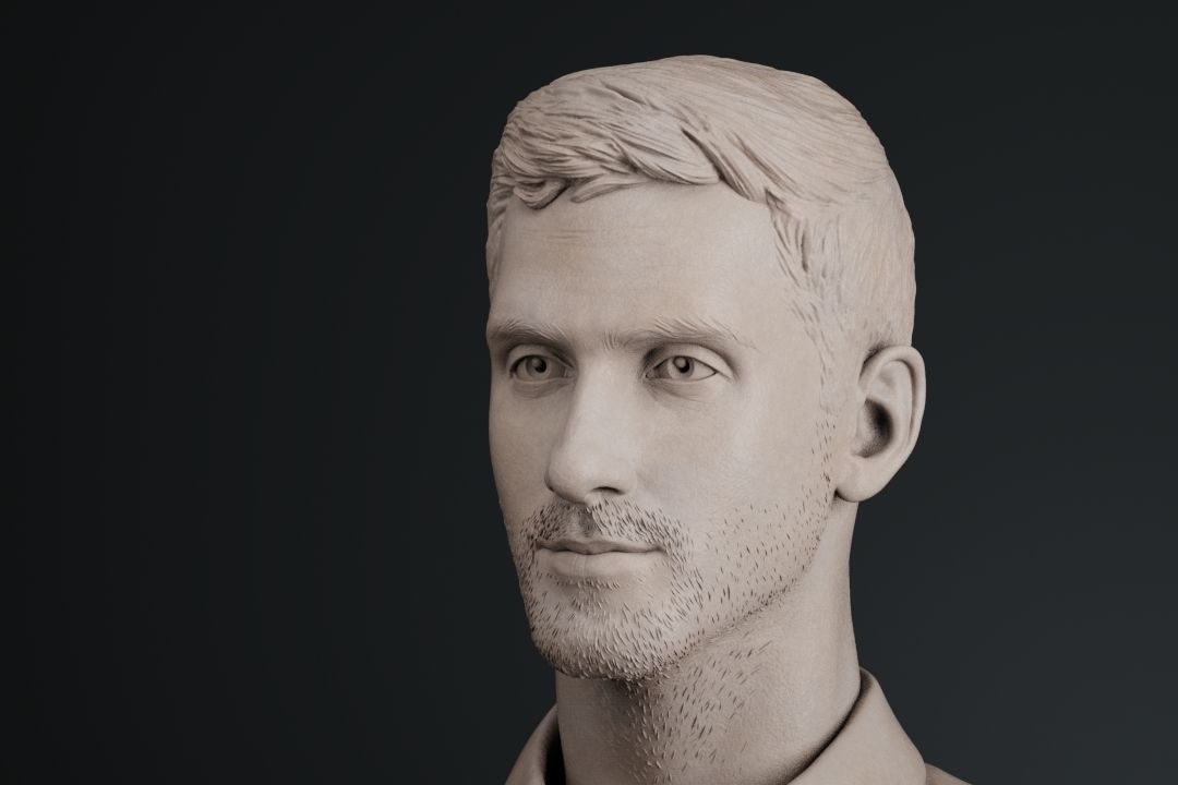 Novak Djokovic 3D print model_6