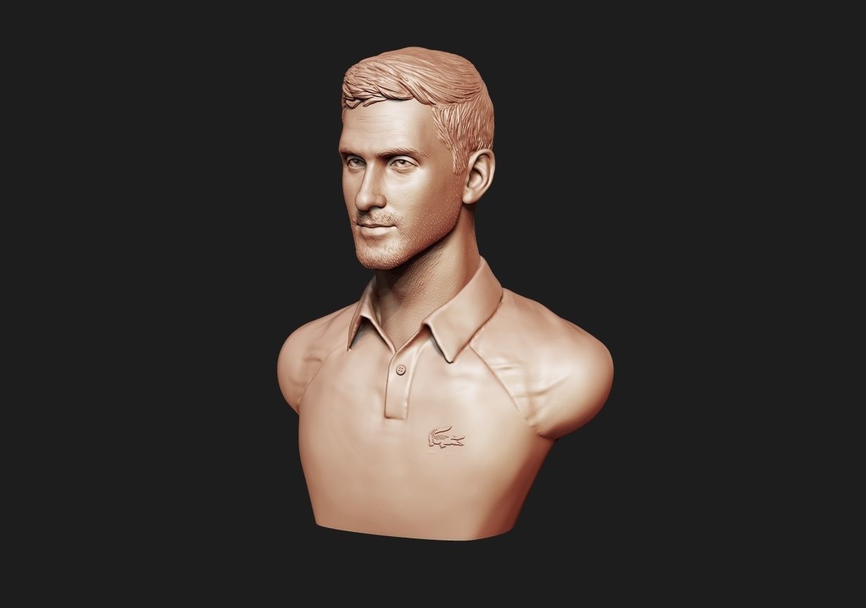 Novak Djokovic 3D print model_17