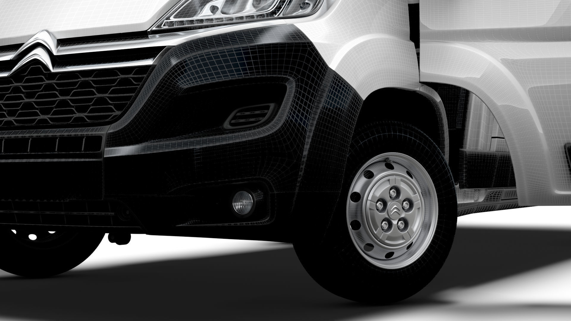 Citroen Jumper Van L4H2 HQ Interior 2023 3D model_17