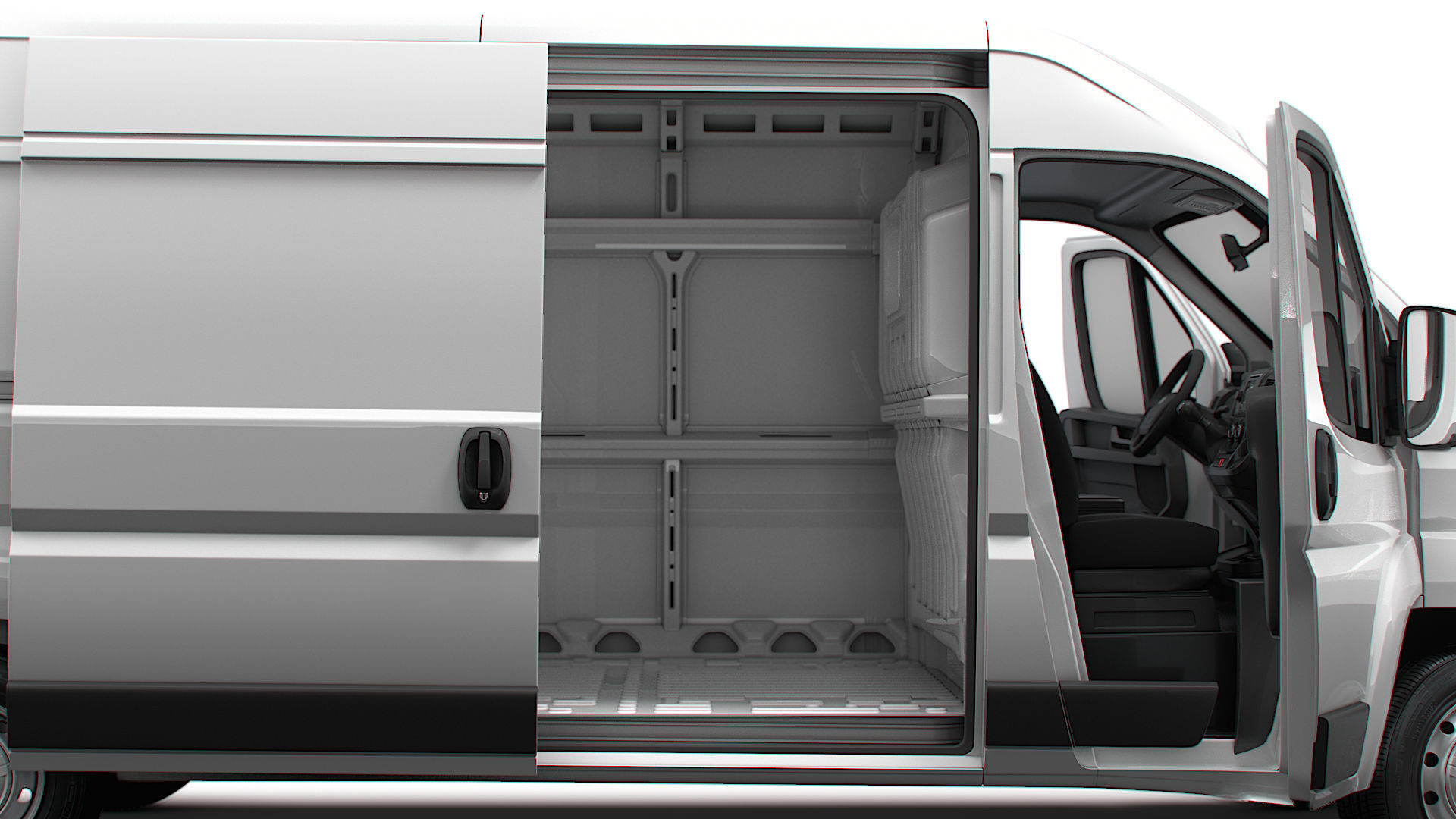 Citroen Jumper Van L4H2 HQ Interior 2023 3D model_1