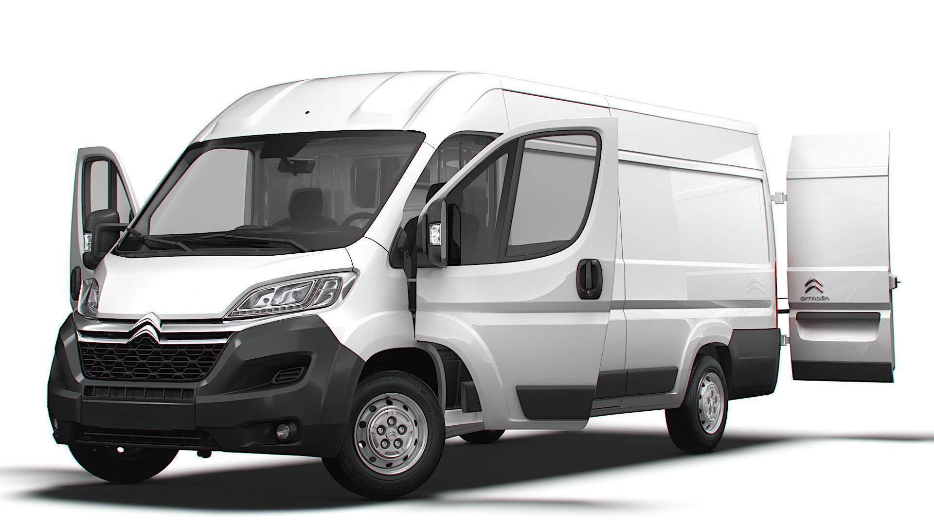 Citroen Jumper Van L4H2 HQ Interior 2023 3D model_8