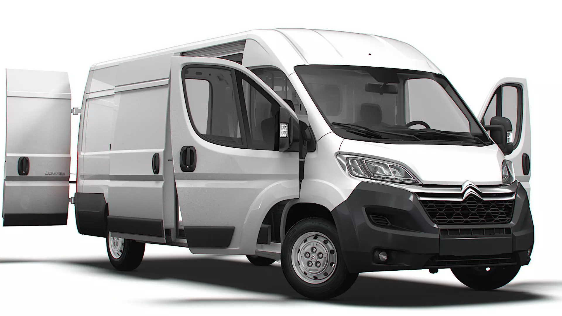 Citroen Jumper Van L4H2 HQ Interior 2023 3D model_0