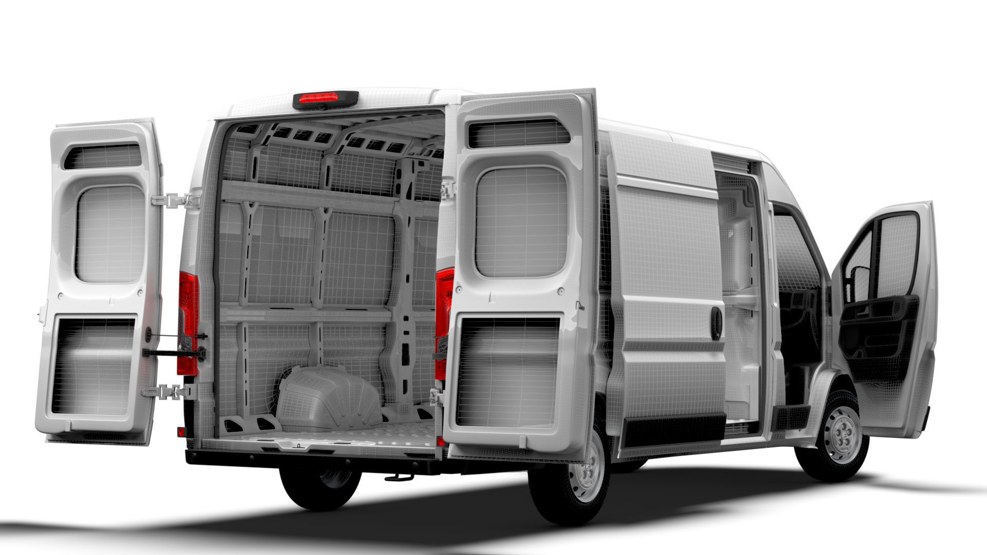 Citroen Jumper Van L4H2 HQ Interior 2023 3D model_19