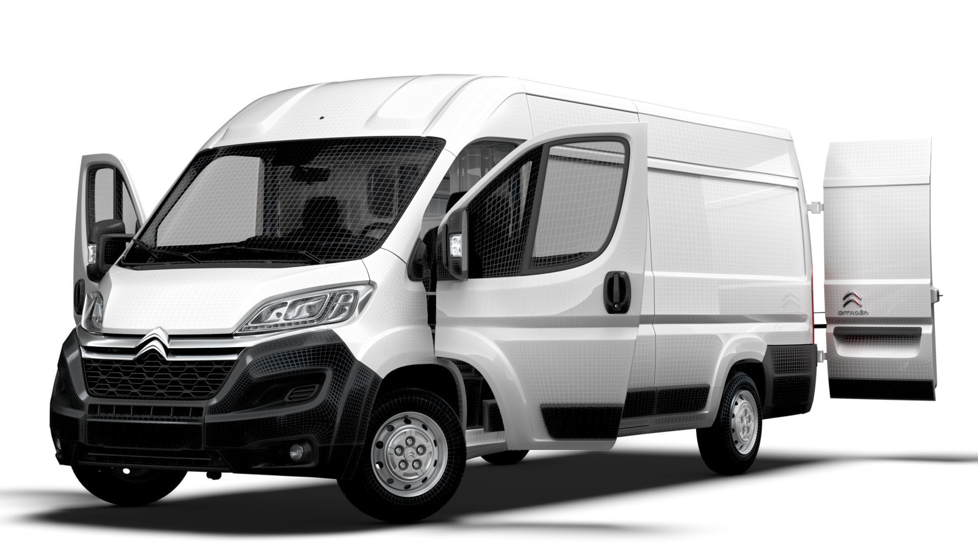 Citroen Jumper Van L4H2 HQ Interior 2023 3D model_22