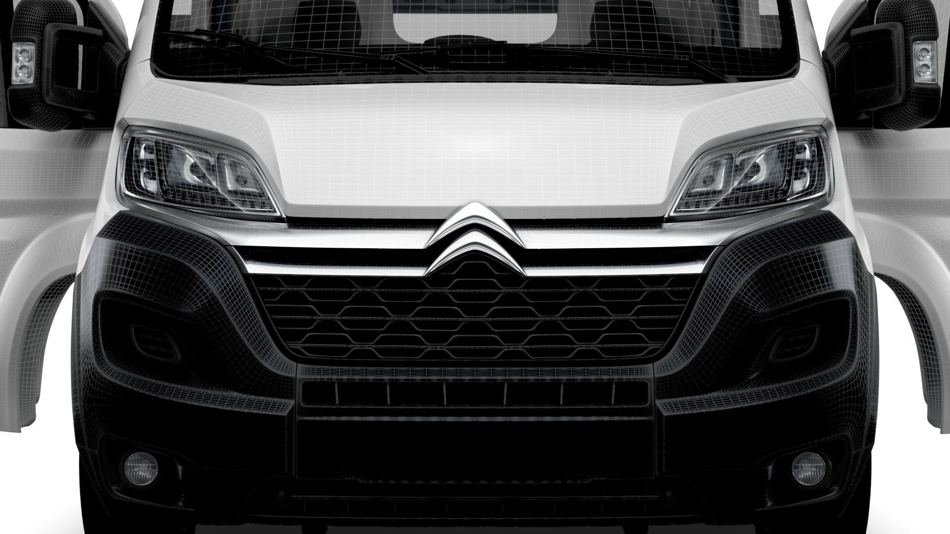 Citroen Jumper Van L4H2 HQ Interior 2023 3D model_21