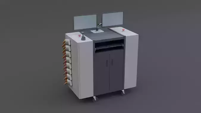EOL Testing Machine Low-poly 3D model