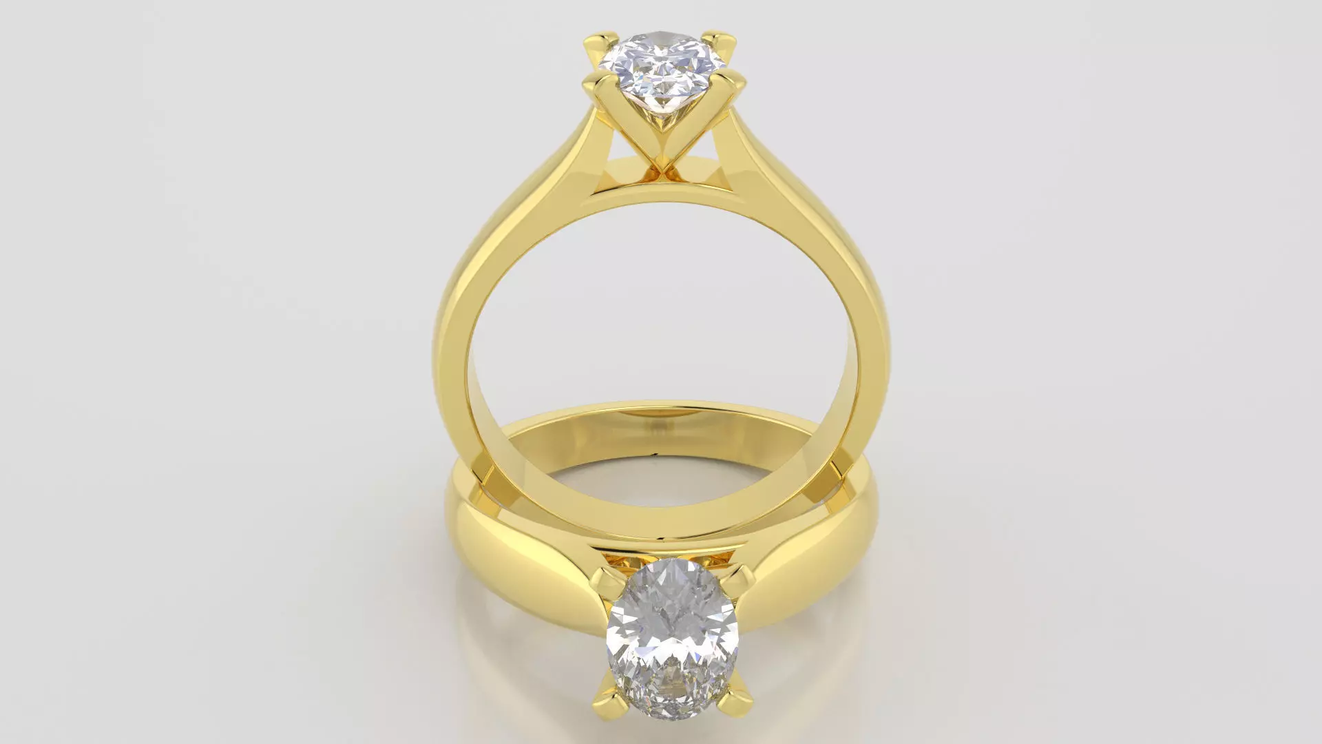 Oval 0-75-CT Quarter Round Profile Shank Width 2-90mm 3D print model_0