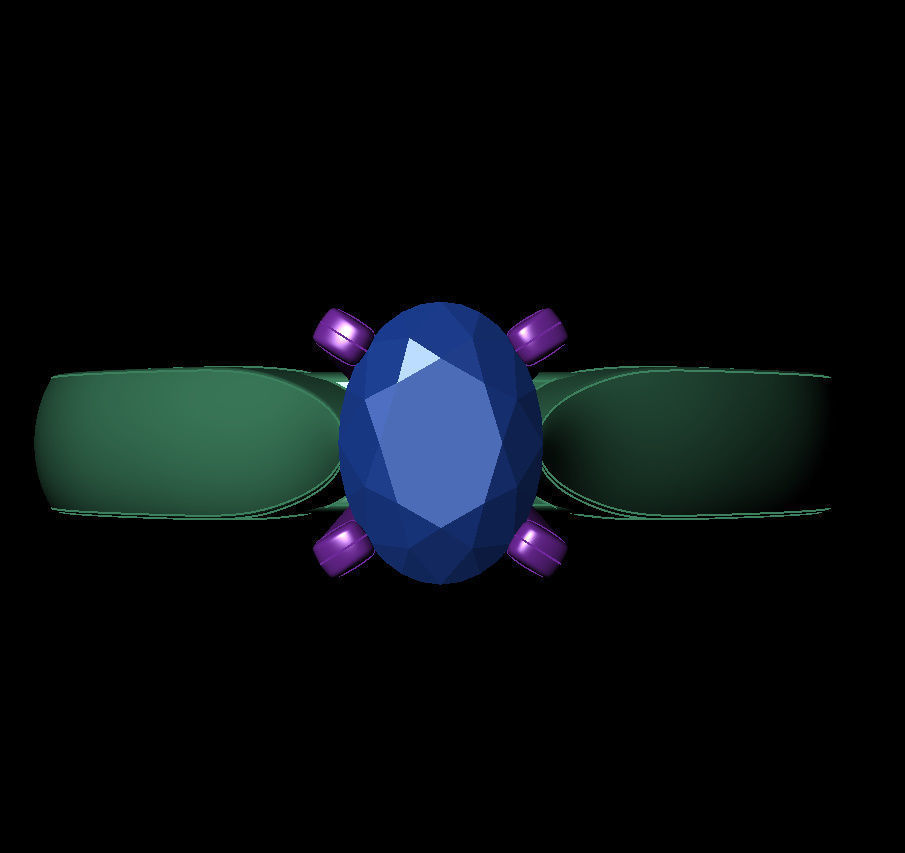 Oval 0-75-CT Quarter Round Profile Shank Width 2-90mm 3D print model_6