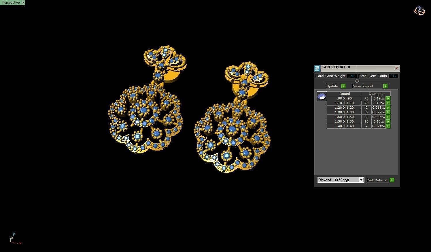 Earring 05 3D print model 3D print model_15