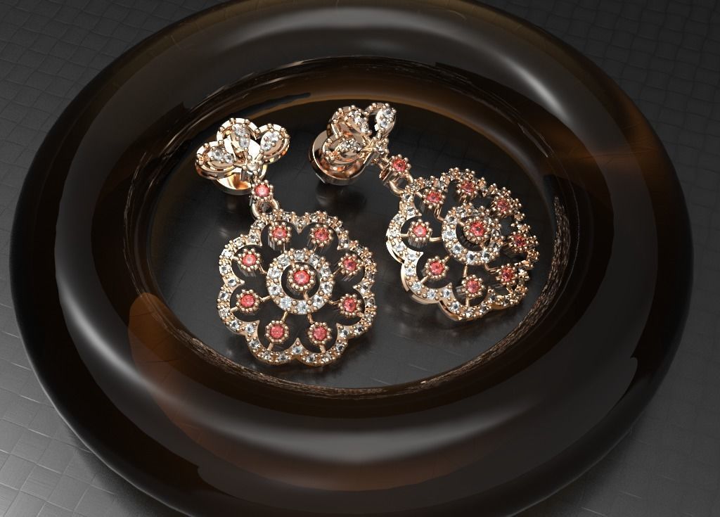 Earring 05 3D print model 3D print model_6