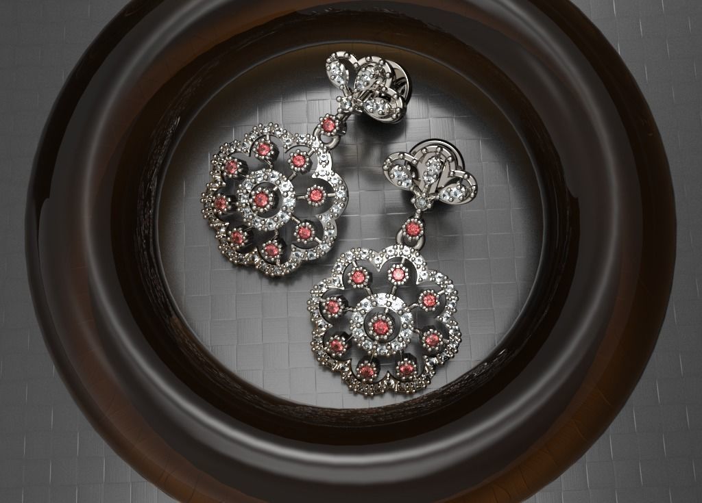 Earring 05 3D print model 3D print model_5