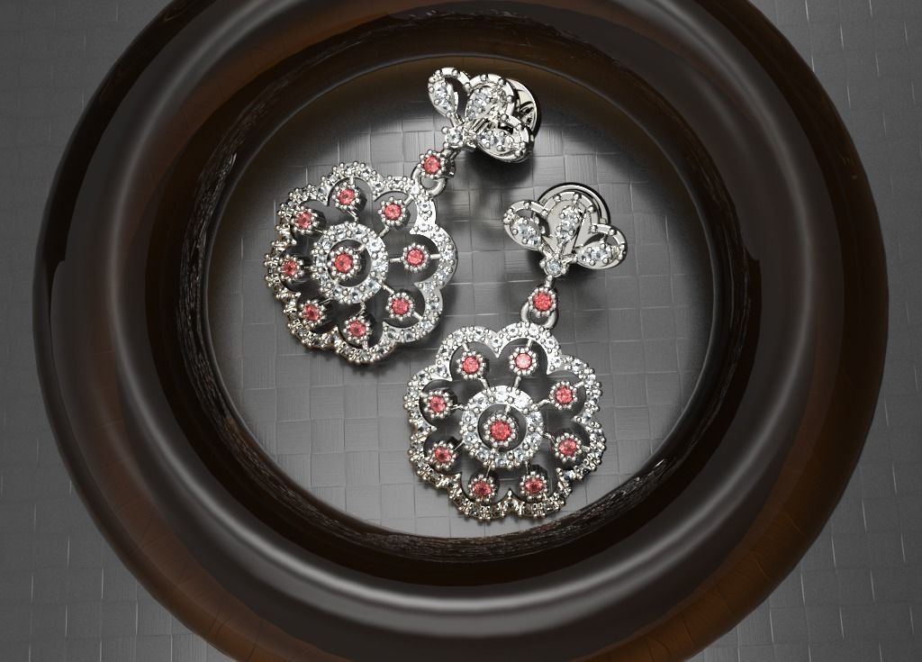 Earring 05 3D print model 3D print model_9