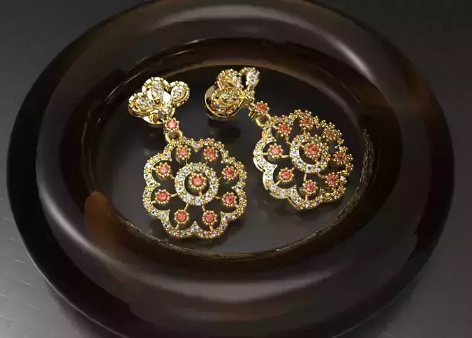 Earring 05 3D print model 3D print model