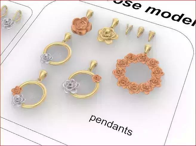 SETS OF ROSE 3D print model