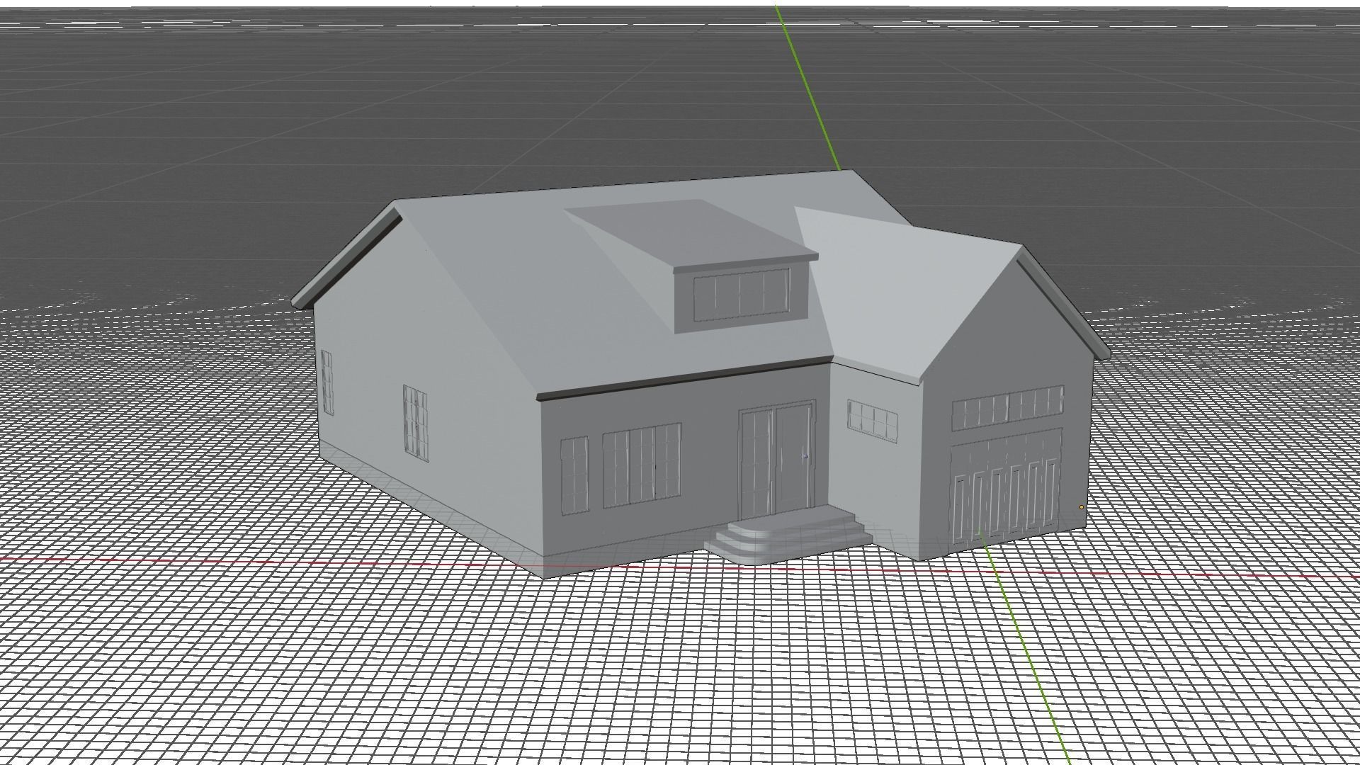 European House A09 Low-poly 3D model_6