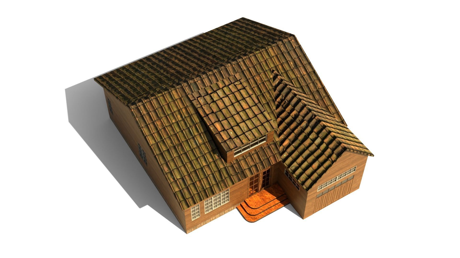 European House A09 Low-poly 3D model_5