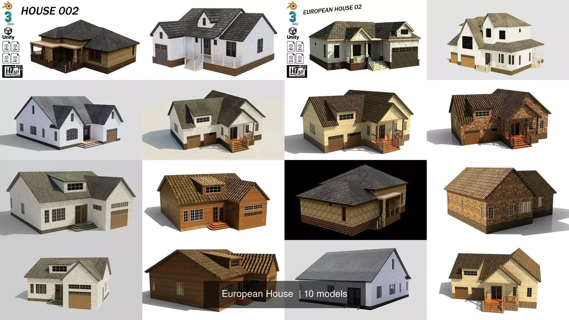 European House  3D Model Collection_0