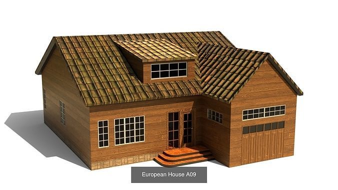 European House  3D Model Pack 3