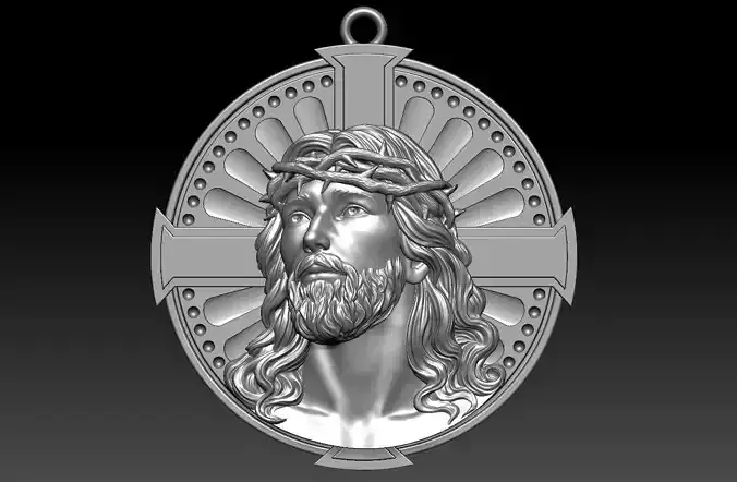 Jesus Head pendant