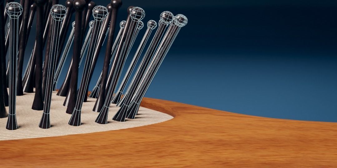 Synthetic Bristle Hair Brush Low-poly 3D model_19