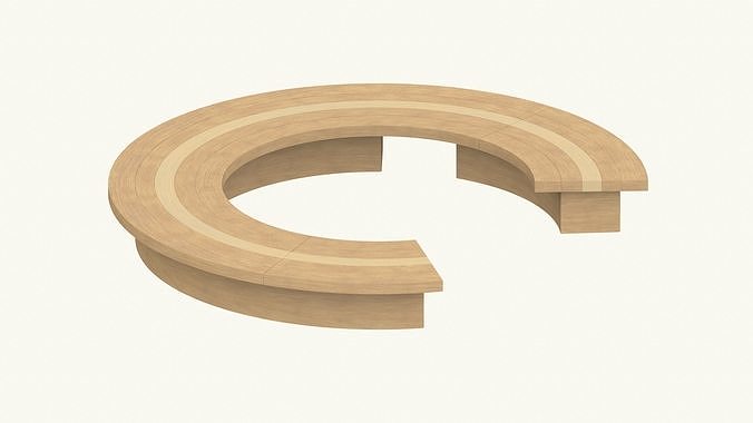 Poly Tree Bench 3D model Furniture Outdoor benches Tree Bench VR / AR / low-poly | CGTrader