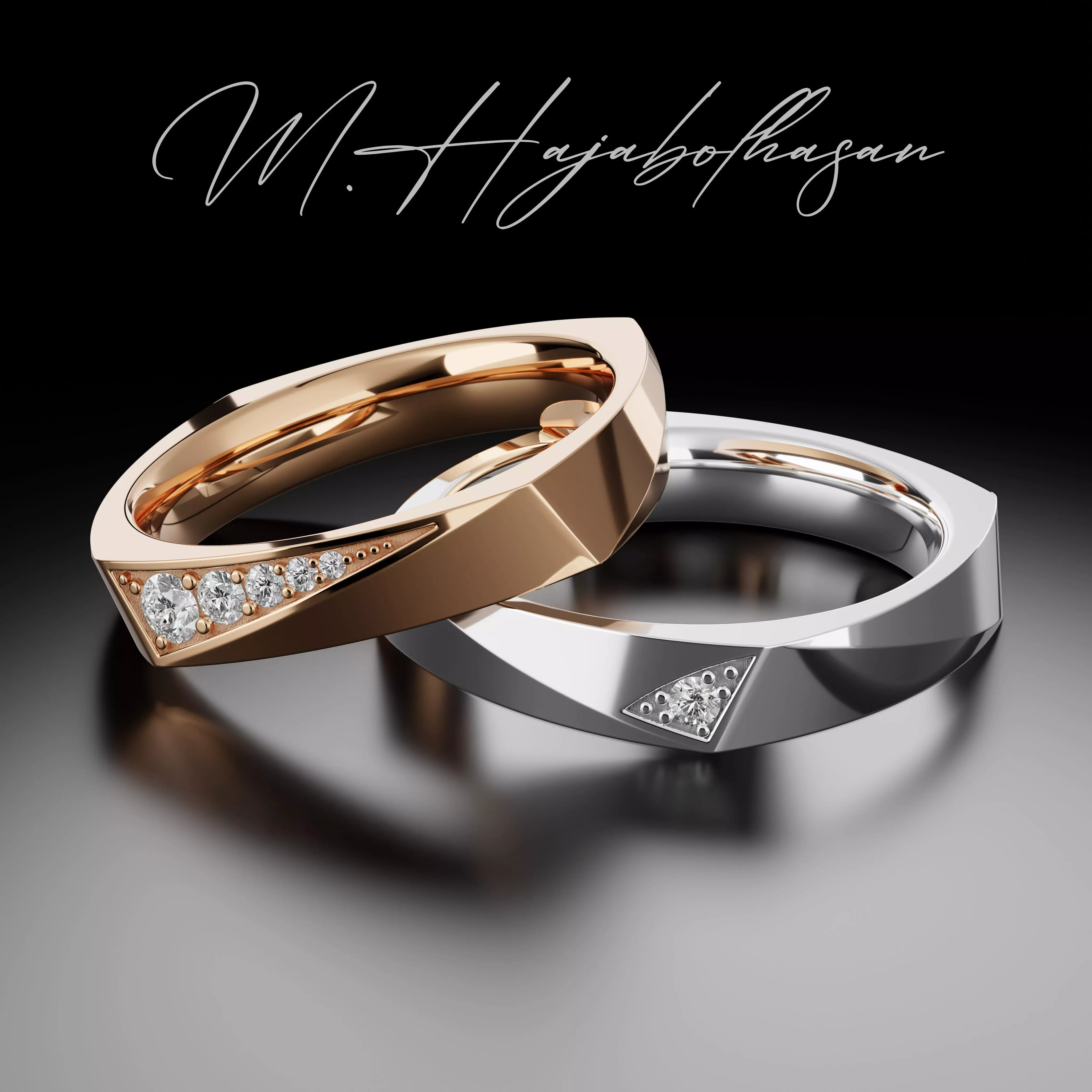 Wedding ring 3D print model