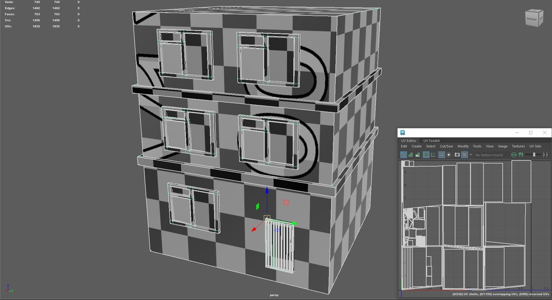 Small Town Building 5 Low-poly 3D model_5