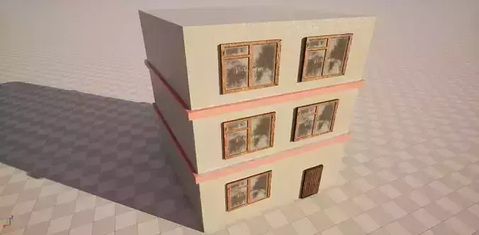 Small Town Building 5 Low-poly 3D model
