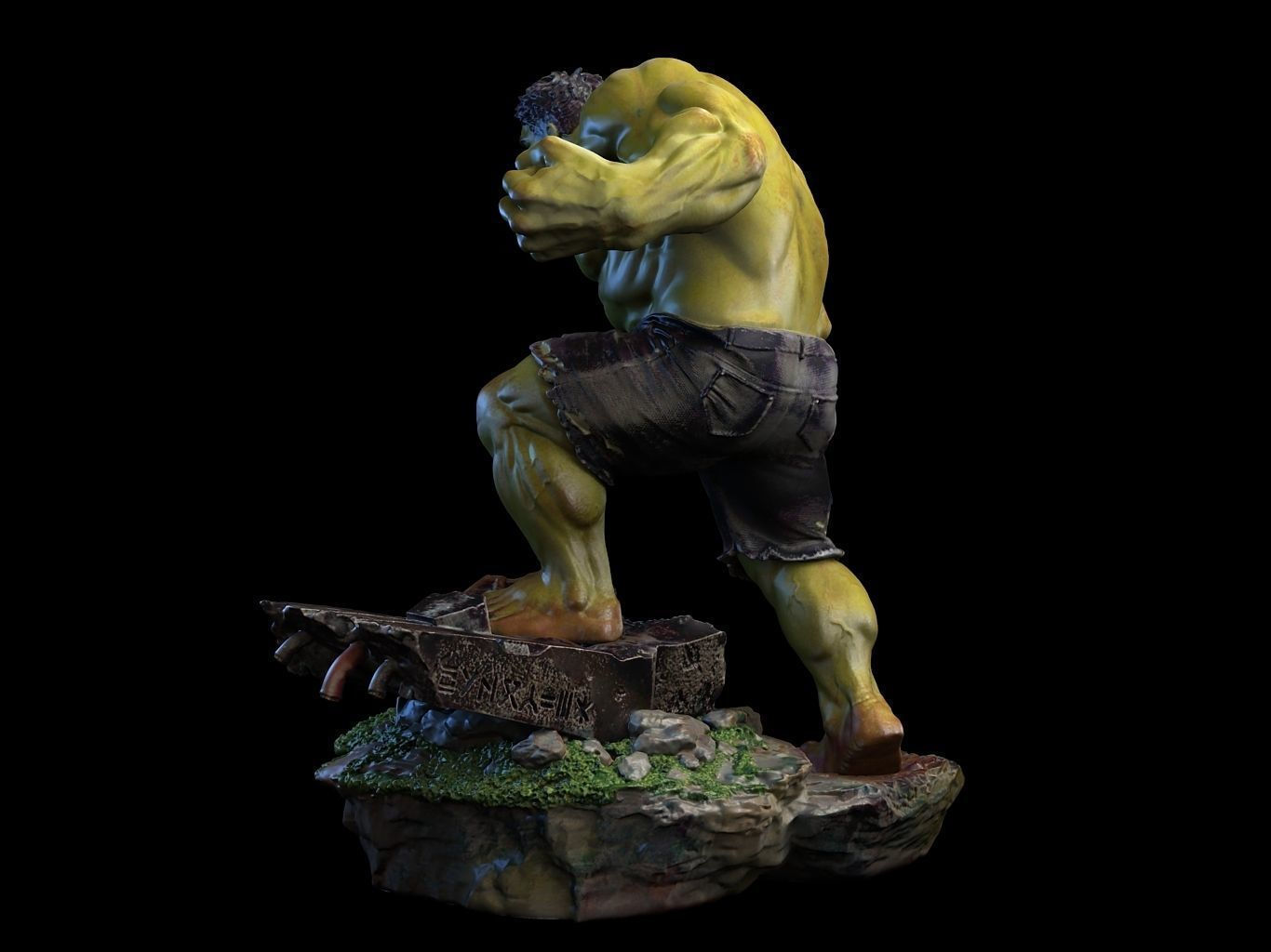 Hulk 3D Model Ready to Print STL 3D print model_5