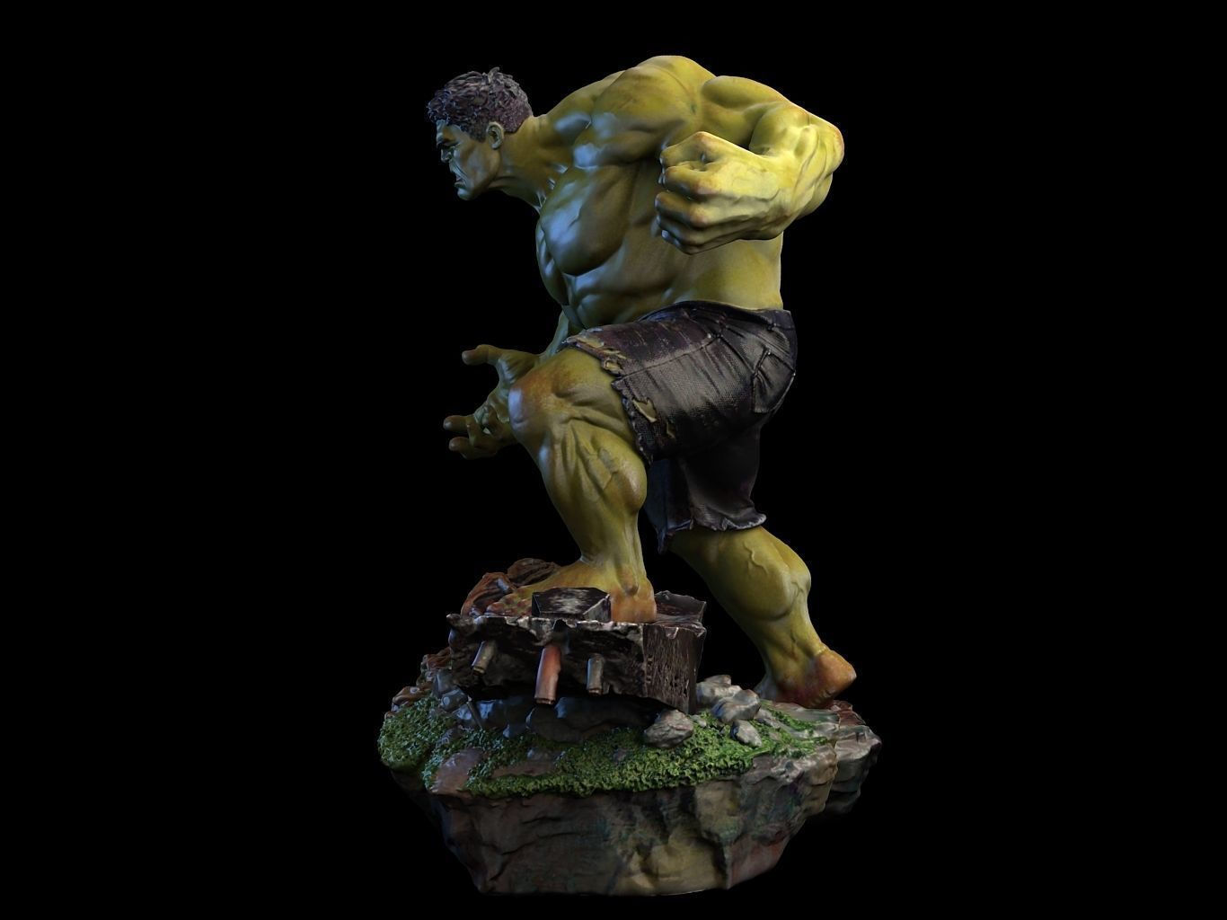 Hulk 3D Model Ready to Print STL 3D print model_6