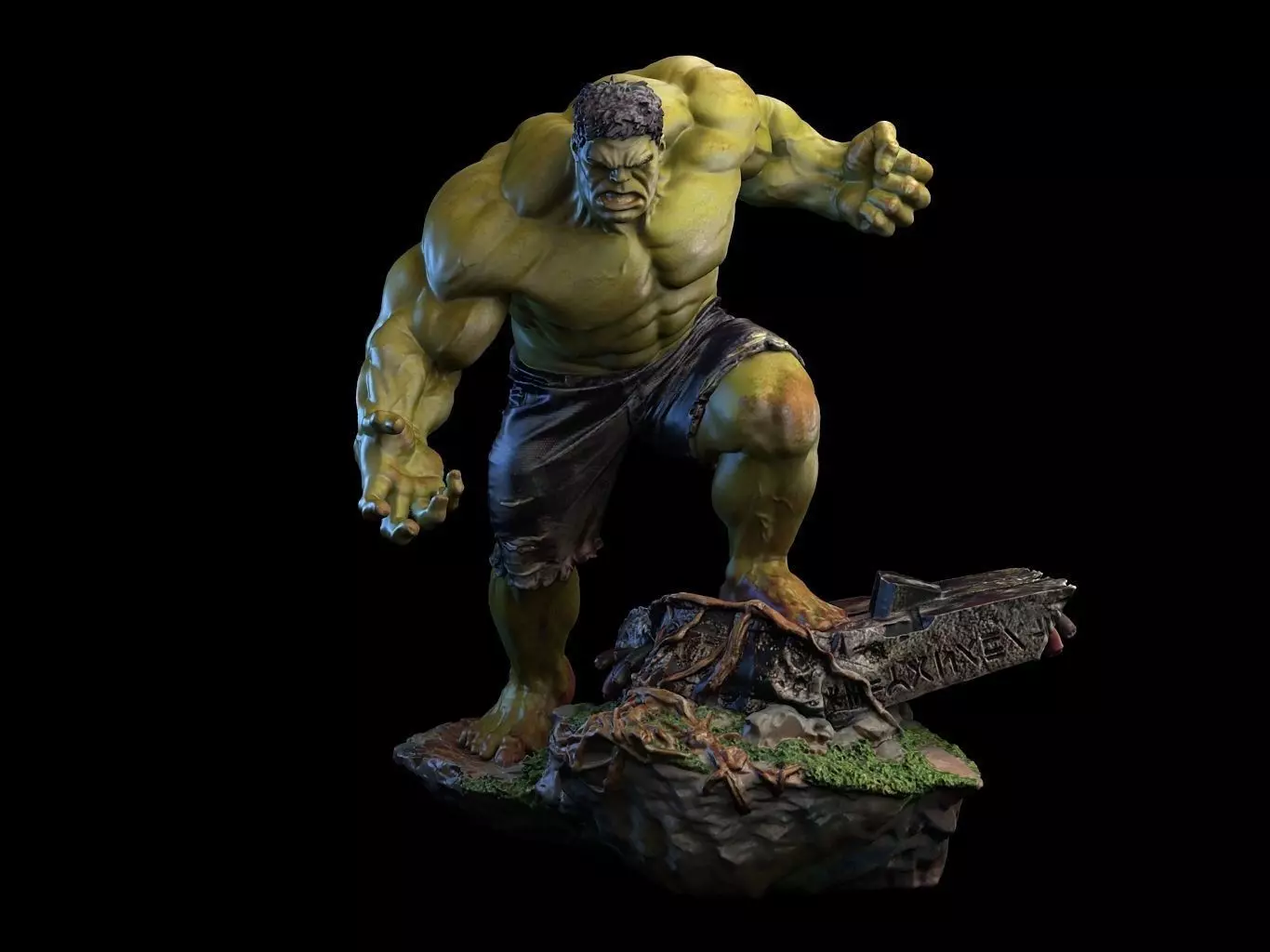 Hulk 3D Model Ready to Print STL 3D print model_0