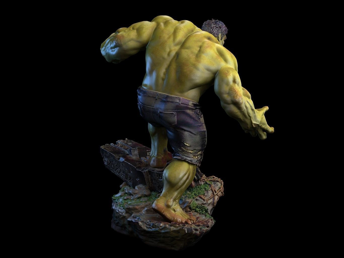 Hulk 3D Model Ready to Print STL 3D print model_3