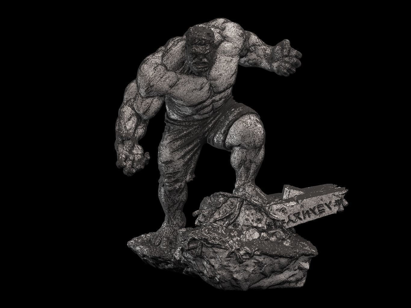 Hulk 3D Model Ready to Print STL 3D print model_12