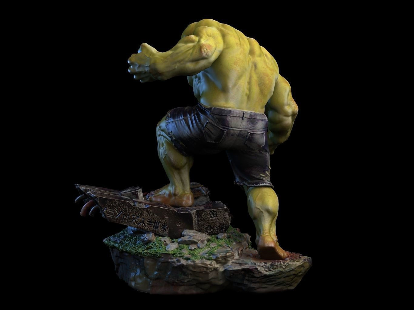 Hulk 3D Model Ready to Print STL 3D print model_4