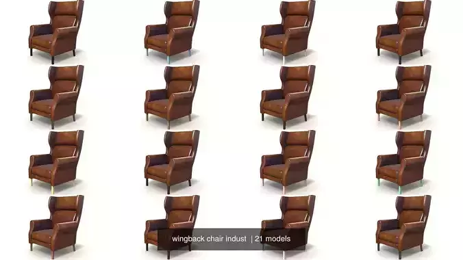 wingback chair indust 