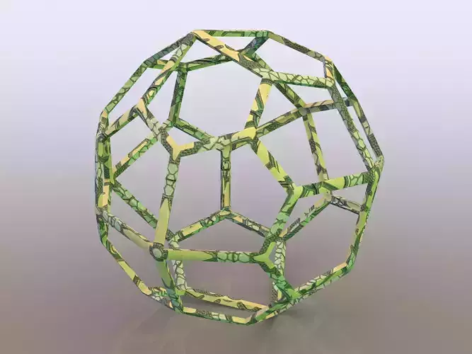 Wireframe Shape Pentagonal Icositetrahedron