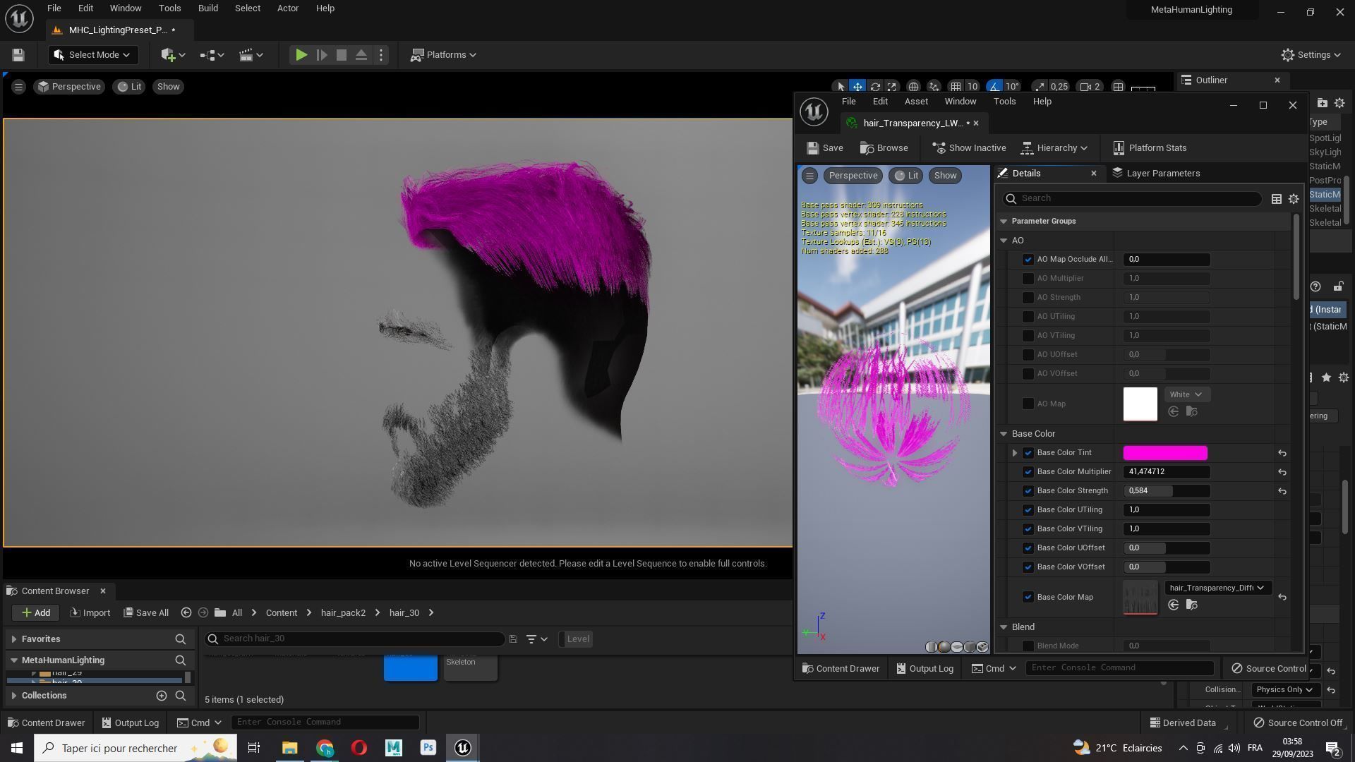 Realistic Male Hair Cut - Pump It Up Low-poly 3D model_16