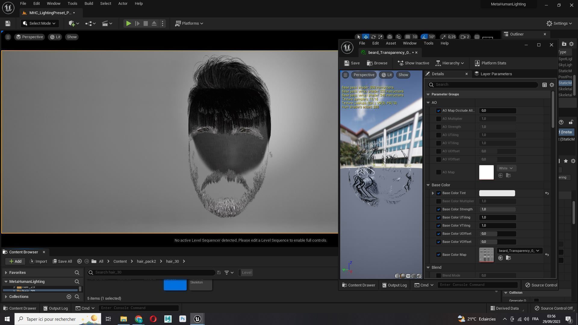 Realistic Male Hair Cut - Pump It Up Low-poly 3D model_14