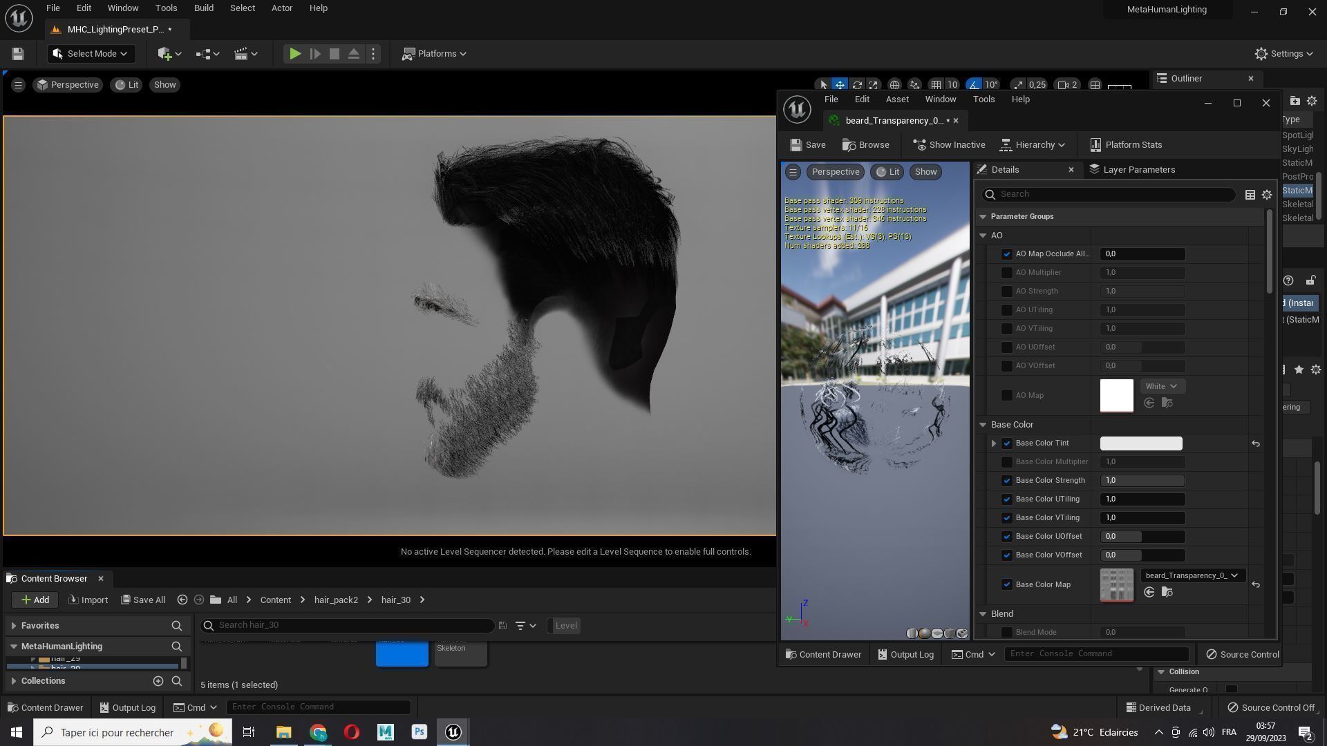 Realistic Male Hair Cut - Pump It Up Low-poly 3D model_15