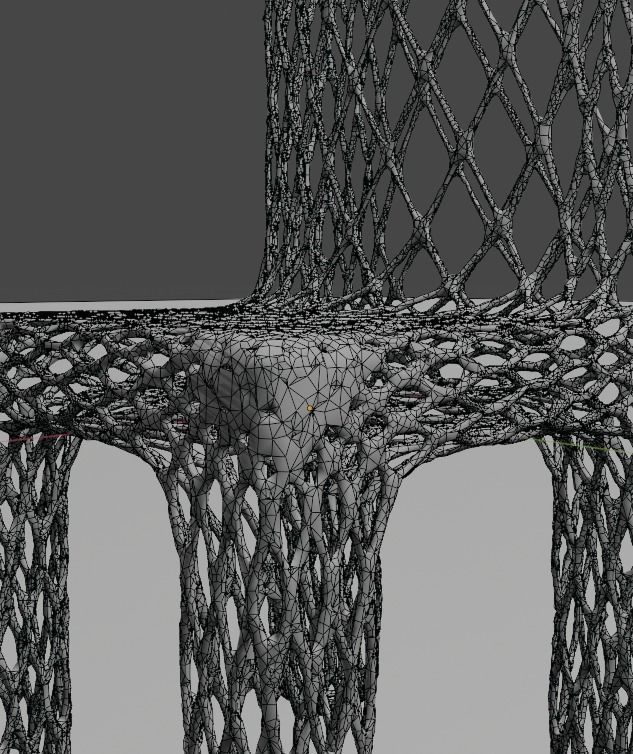 The chair is metal Free 3D model_4